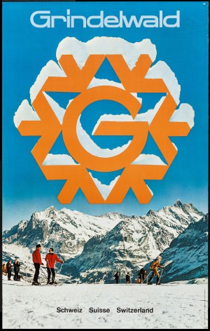 Grindelwald Travel Poster, Switzerland